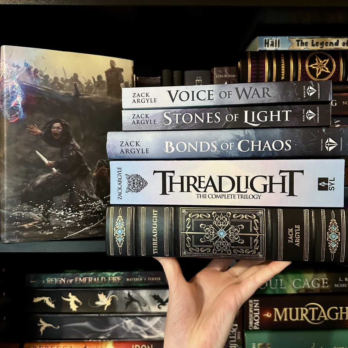 Kristen Shafer (@the_book_hermit) on Twitter photo What is a book or series that you own multiple copies of?
For me it’s the Threadlight Trilogy by <a href="/SFFAuthor/">Zack Argyle</a>
It’s not hoarding if it’s indie books. 🤷🏼 What is a book or series that you own multiple copies of?
For me it’s the Threadlight Trilogy by <a href="/SFFAuthor/">Zack Argyle</a>
It’s not hoarding if it’s indie books. 🤷🏼