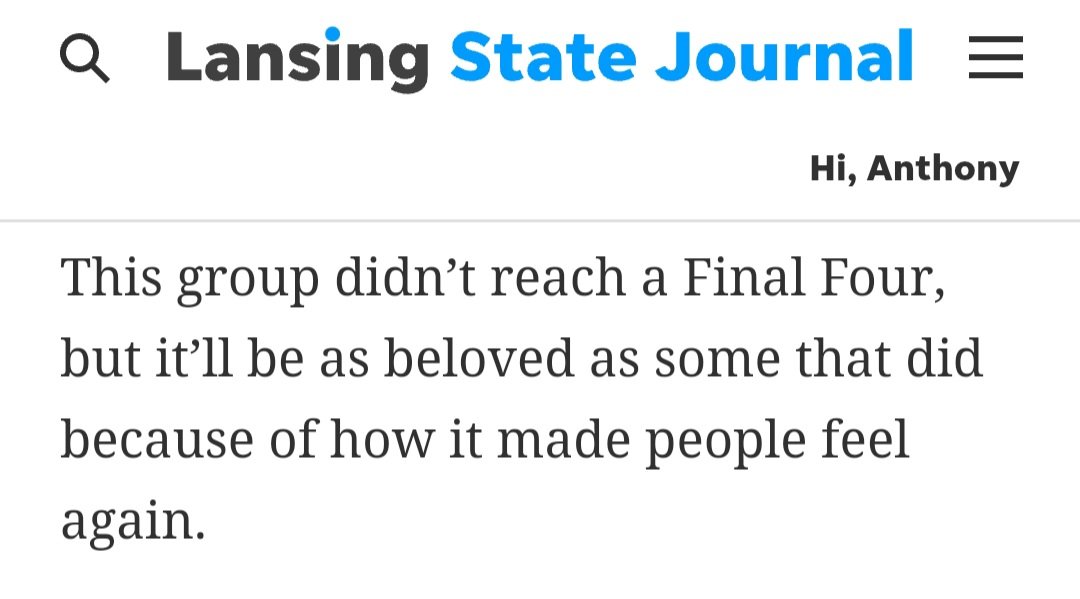 If there's any sentence that summarizes this year's team to perfection, it's this one. 

Total culture rebound from this team, and well written here, Graham.