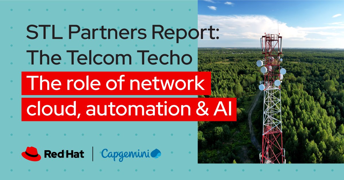 #Telcos need to evolve into techcos. Learn how #cloud-native tech, #AI, and automation help overcome common obstacles and improve efficiency with <a href="/RedHat/">Red Hat</a> &amp; <a href="/Capgemini/">Capgemini</a>. 🤖 red.ht/41RSqfS
