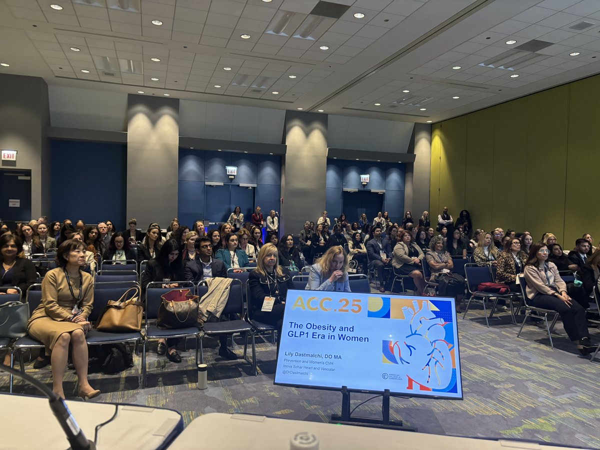 Inova Schar Heart and Vascular (@ishvnews) on Twitter photo Great day for Women’s CV Health at #ACC25
Outstanding talk by <a href="/DrDastmalchi/">Lily N Dastmalchi DO, MA</a> on Obesity and GLP-1RA Era in Women
<a href="/GarimaVSharmaMD/">Garima Sharma M.D</a> on New Advances in Cardio Ob; Post partum SCAD
<a href="/coconnormd/">Christopher O'Connor</a> Great day for Women’s CV Health at #ACC25
Outstanding talk by <a href="/DrDastmalchi/">Lily N Dastmalchi DO, MA</a> on Obesity and GLP-1RA Era in Women
<a href="/GarimaVSharmaMD/">Garima Sharma M.D</a> on New Advances in Cardio Ob; Post partum SCAD
<a href="/coconnormd/">Christopher O'Connor</a>