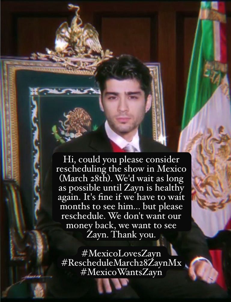 Scarlett05Lu's tweet photo. Que se note el poder del zquad 
#MexicoLovesZayn #RescheduleMarch28ZaynMx
#MexicoWantsZayn
#Reprograma28ZaynMx #Reschedule28ZaynMx
@ocesa_total @zaynmalik @MxPalacioDeLosD @inZAYN https://t.co/JoJG4LB5a8