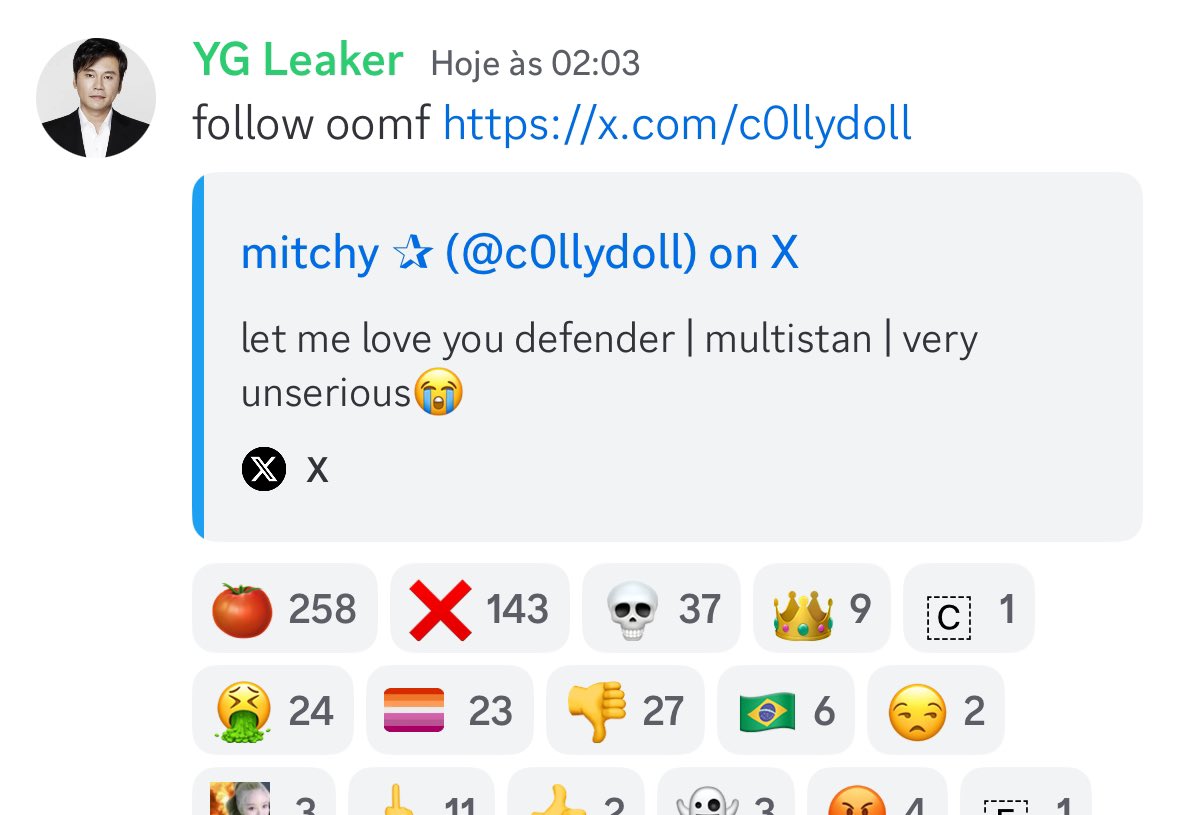 loviehyunie's tweet photo. the videos were leaked on youtube and someone thought it was funny to impersonate them, created a discord server and now they’re making shit up . it’s fake no ex yg staff (who is probably someone older and korean) would talk like this https://t.co/SYzmyUVAjd