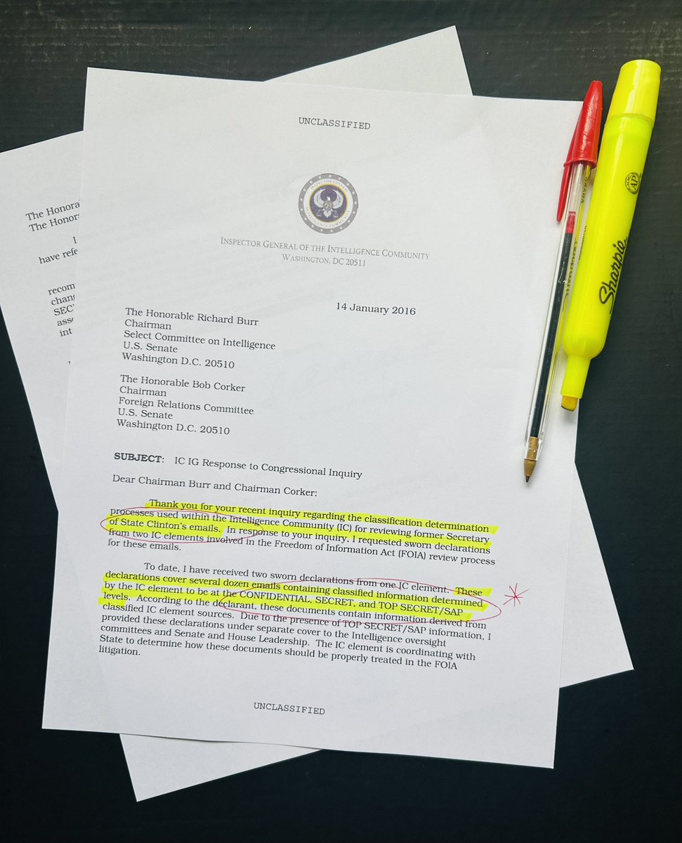 SIGNAL GATE: Mrs. Clinton Should Sit This One Out

I was first to report on a January 2016 letter from the intelligence community's internal watchdog that exposed the Clinton email scandal.

The Intelligence Community Inspector General concluded Clinton's emails contained