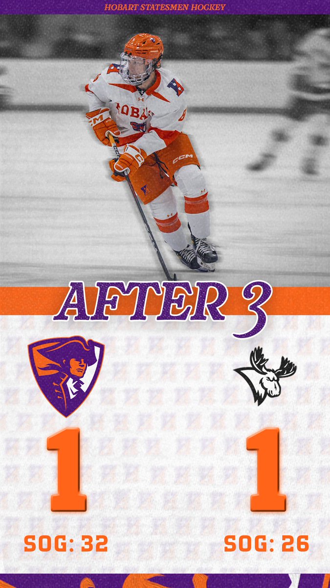 Knotted up at 1 headed to OT‼️
#hobarthockey #d3hky