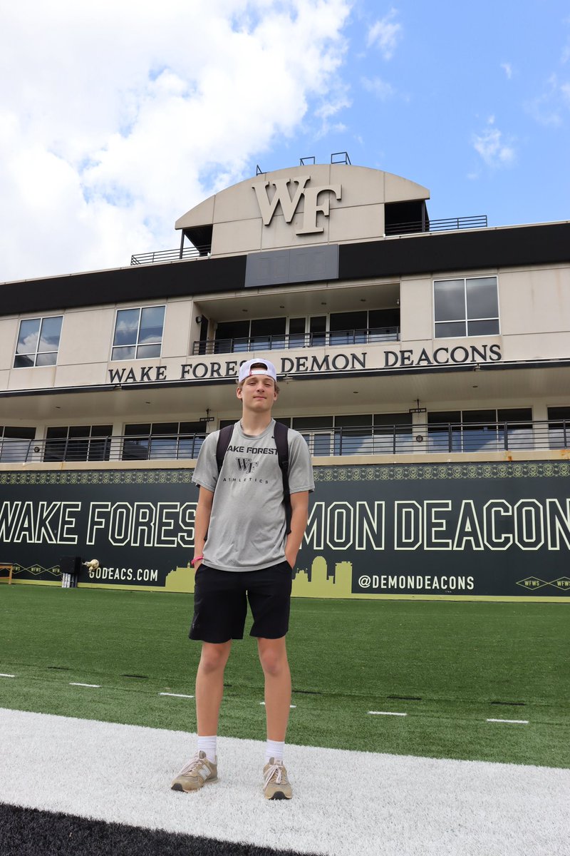 Thank you to <a href="/tygatson/">Ty Gatson</a> for the tour today at <a href="/WakeFB/">Wake Forest Football</a>!
