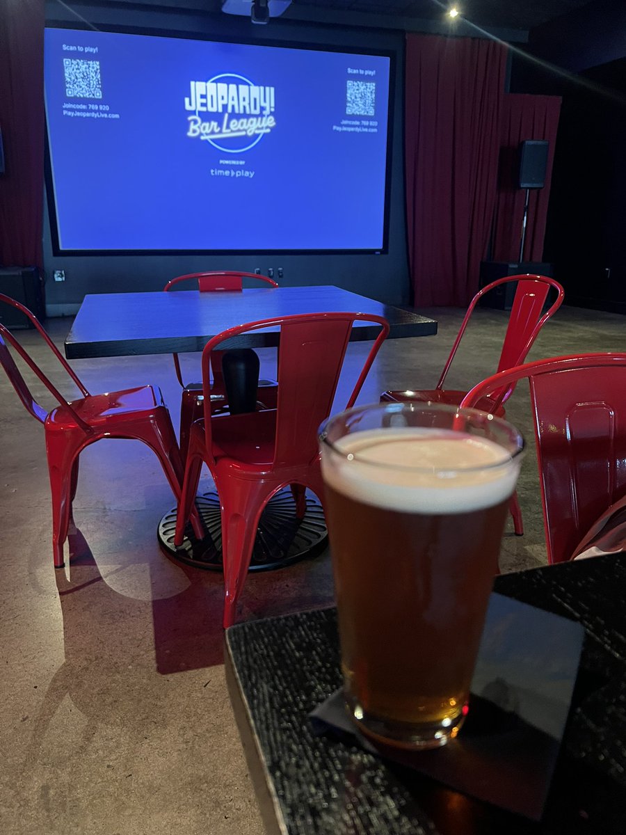 YRueyYen's tweet photo. Celebrated #JeoparDAY by playing (and winning) Jeopardy Bar League in DTLA (Alamo Drafthouse Cinema) just now! https://t.co/B0iRuBL9wq