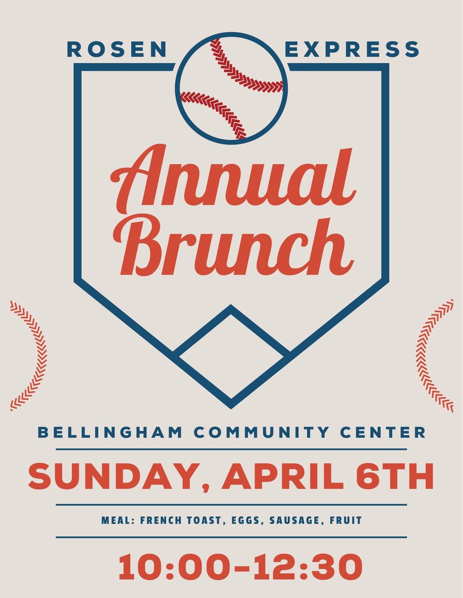 Our annual brunch will be held in Bellingham community center this Sunday!