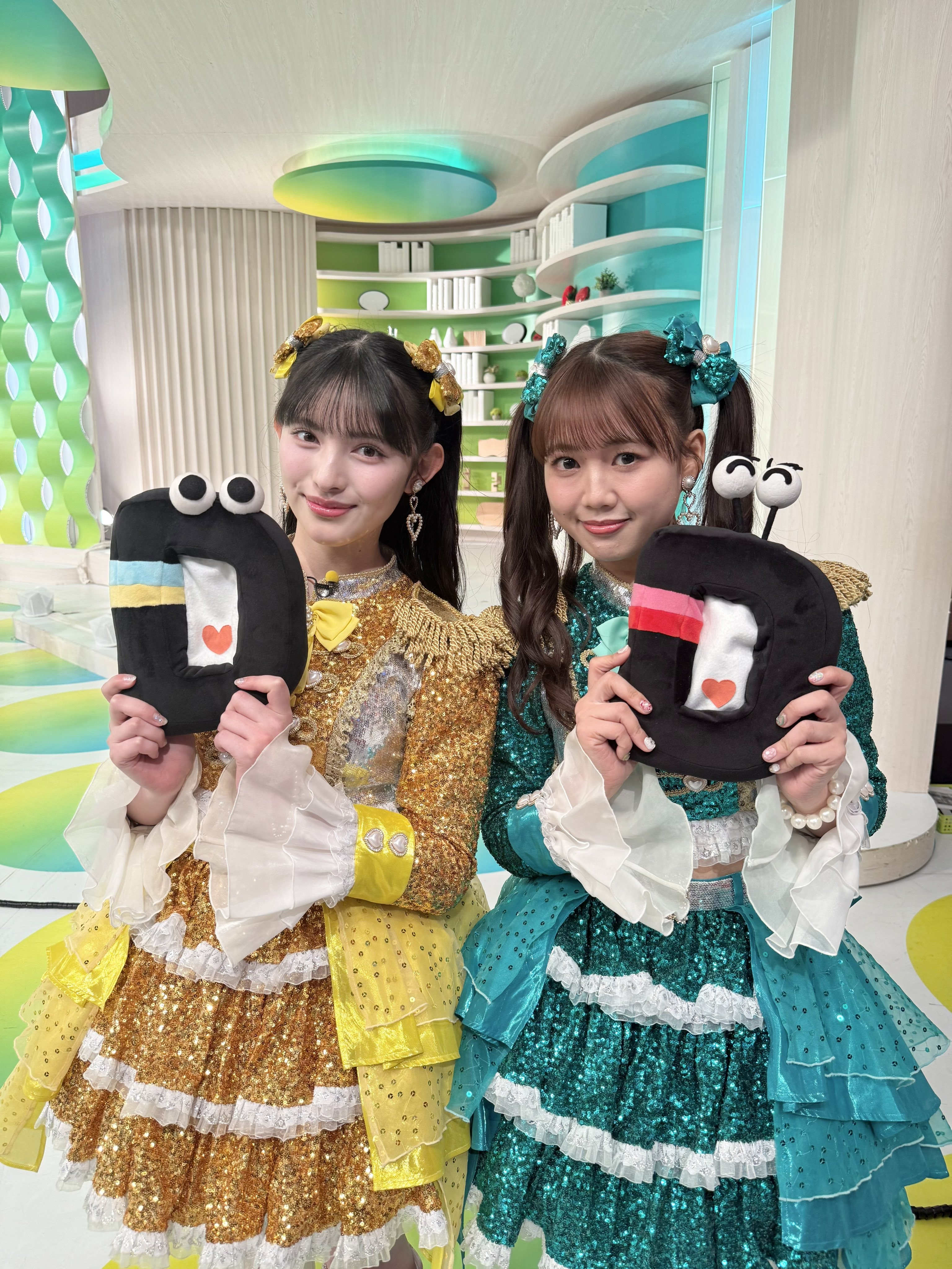 超ときめき♡宣伝部 とき宣 組長クジ 菅田愛貴 吉川ひより 宣伝部員のコメントを読む菅田愛貴と吉川ひより。 - とき宣