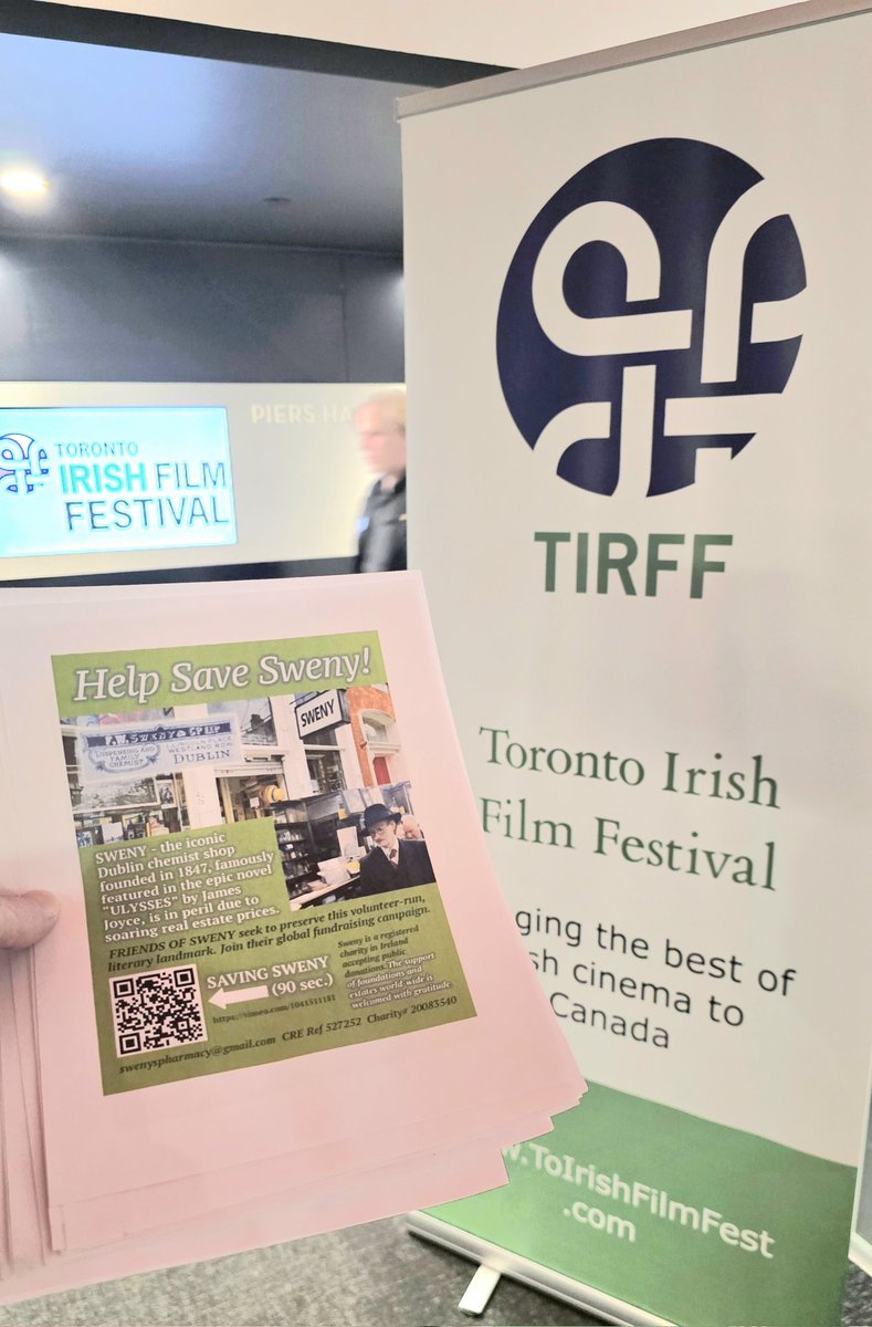 Bloomsday ReJoyce (@bloomsdayrejoyc) on Twitter photo Our "SAVING SWENY" fundraiser ad precedes each program here at <a href="/toirishfilmfest/">Toronto Irish Film Festival</a> <a href="/bloomsdayfest/">Bloomsday Festival</a> <a href="/swenyspharmacy/">Sweny's Pharmacy</a> Our "SAVING SWENY" fundraiser ad precedes each program here at <a href="/toirishfilmfest/">Toronto Irish Film Festival</a> <a href="/bloomsdayfest/">Bloomsday Festival</a> <a href="/swenyspharmacy/">Sweny's Pharmacy</a>