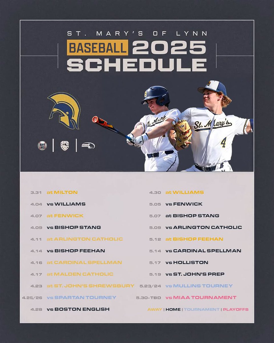 It all starts tomorrow!
The 2025 Season is on the Clock! ⁦<a href="/stmarysspartans/">St. Mary's Spartans</a>⁩ ⁦<a href="/HeadofSchool4/">Head of School at St. Mary’s Lynn</a>⁩ ⁦<a href="/CCLeagueEst1975/">Catholic Central League</a>⁩ ⁦<a href="/ItemSports/">ItemSports</a>⁩