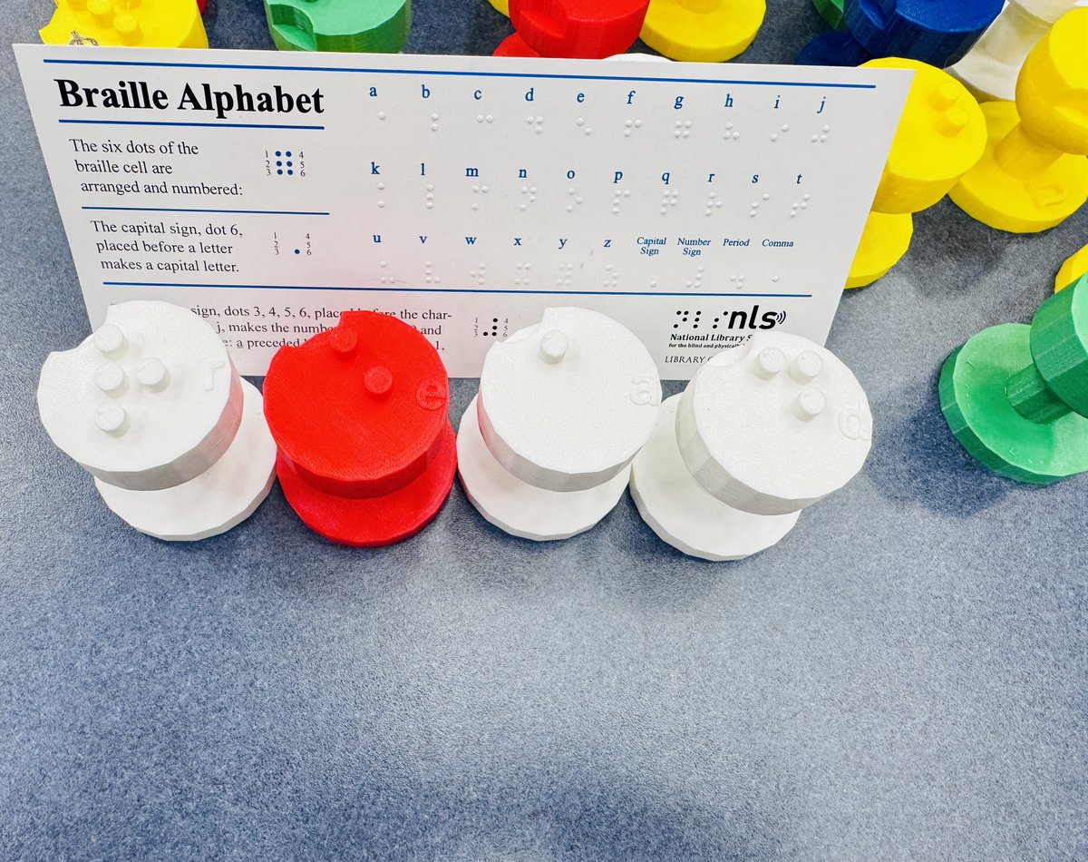 BerryMiller_JH's tweet image. Gonna brag on our #Librarian ahead of #LibrarianAppreciationWeek.🤭 With the help of our #CTE 3D printer, Ms. Shuptar made #Braille letter blocks for the @PearlandISD Special Programs Department. One more thing that makes her irreplaceable.
❤️💙🐾🥰 #ChallengeAccepted