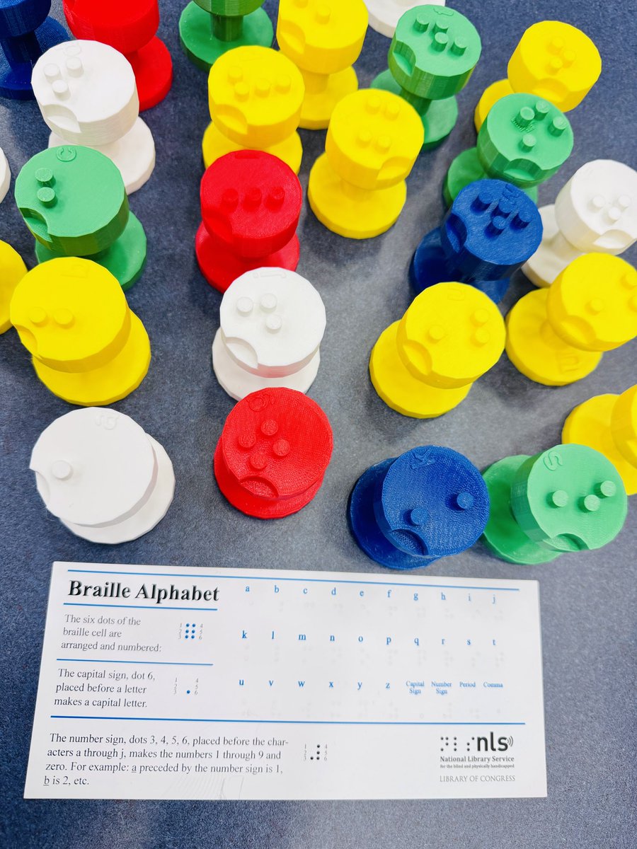 BerryMiller_JH's tweet image. Gonna brag on our #Librarian ahead of #LibrarianAppreciationWeek.🤭 With the help of our #CTE 3D printer, Ms. Shuptar made #Braille letter blocks for the @PearlandISD Special Programs Department. One more thing that makes her irreplaceable.
❤️💙🐾🥰 #ChallengeAccepted