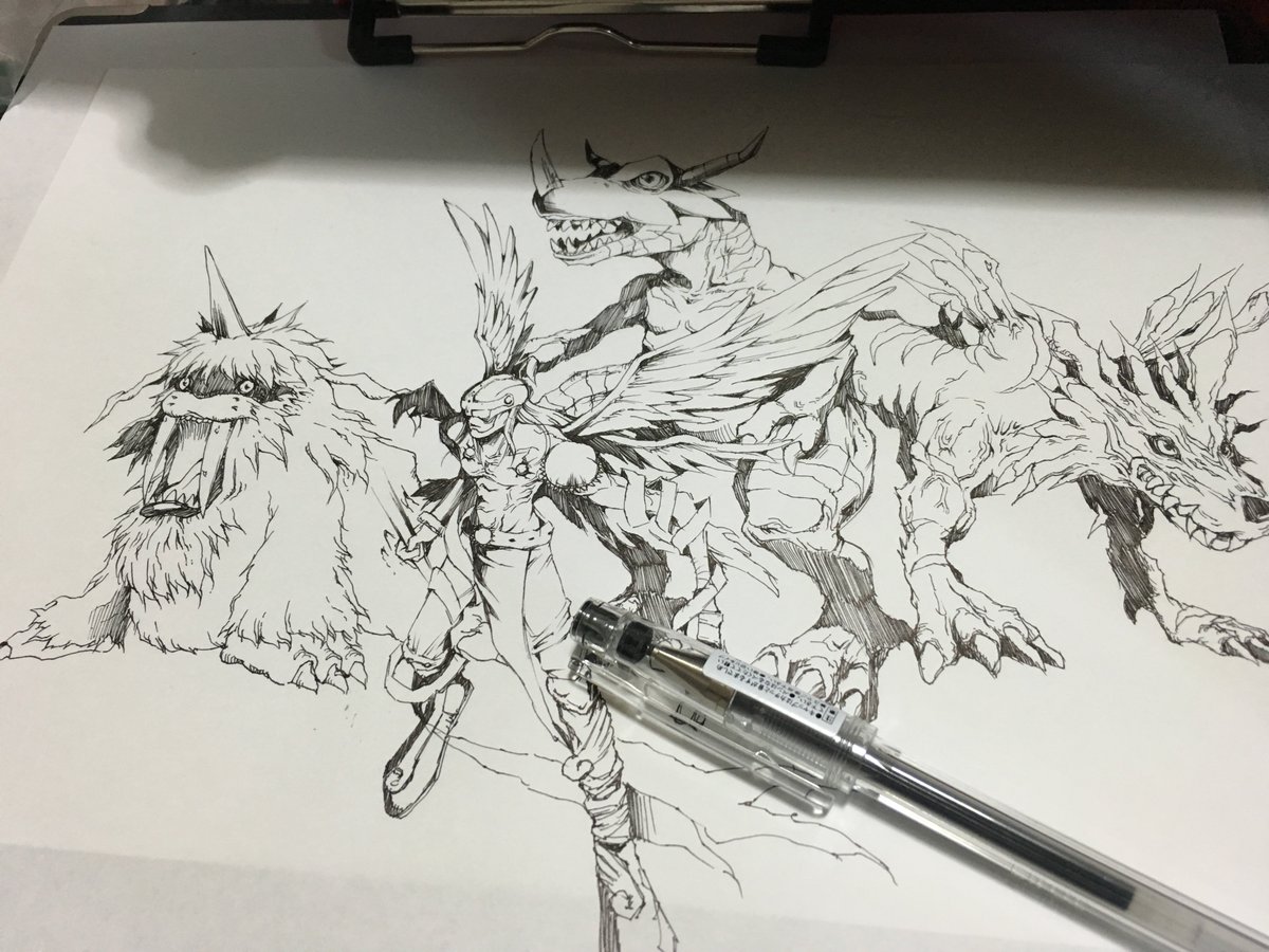 ボールペン🖊️HI-TEC-C 0.3

#たまに放出する荒井の過去絵 