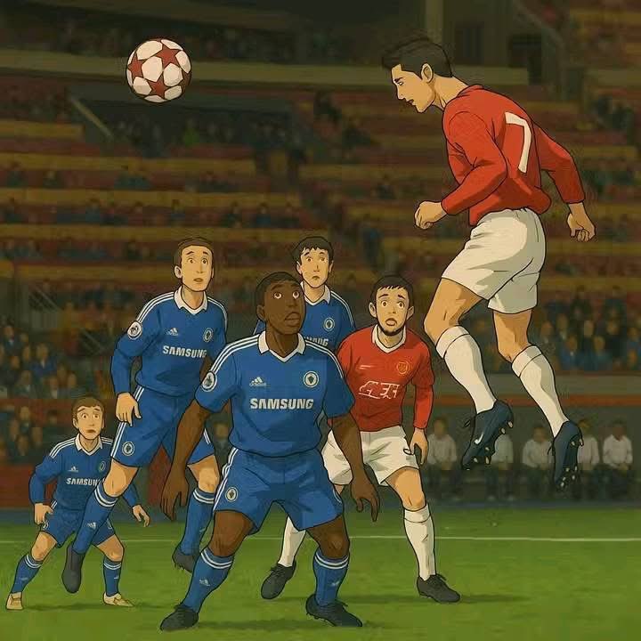 عندما كان رونالدو يطير ..تليق به رسومات Ghibli ..
#الاهلي 
#كشخه_العيد