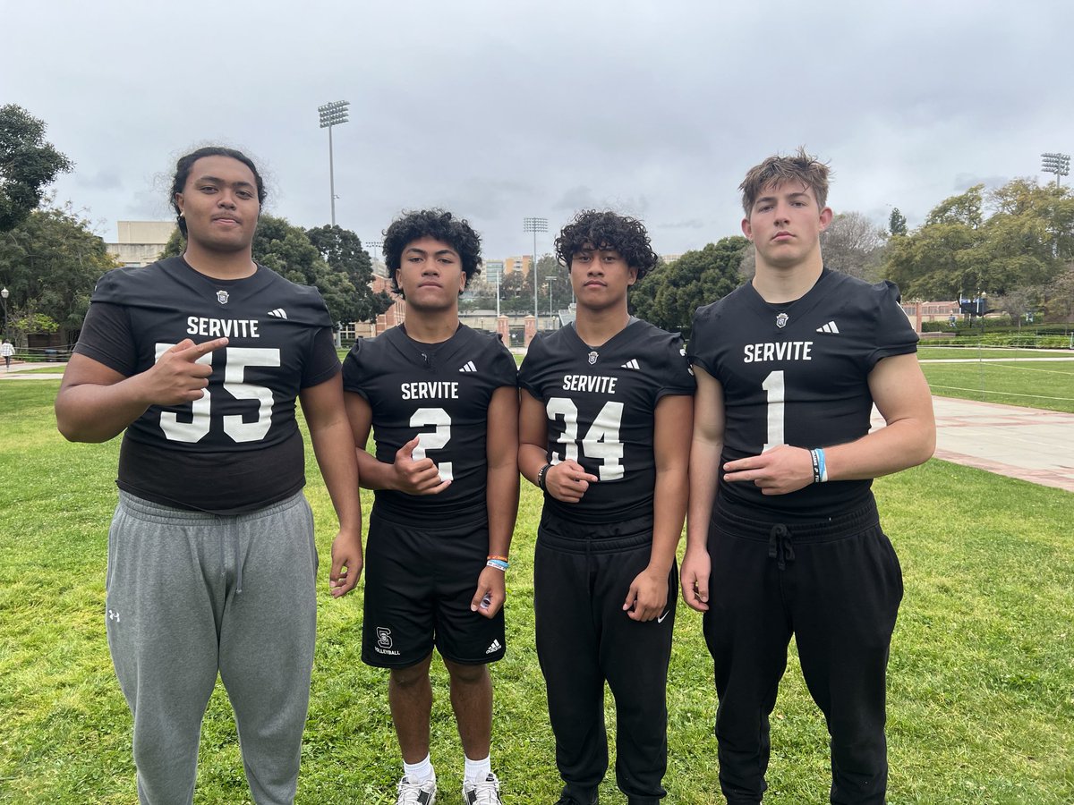 The number one football league in the country is no doubt the Trinity league in Southern California. One of those powerhouse schools is Servite and as always they have more than a couple big-time ball players. HC Chris Reinhert has done a fabulous job developing players.