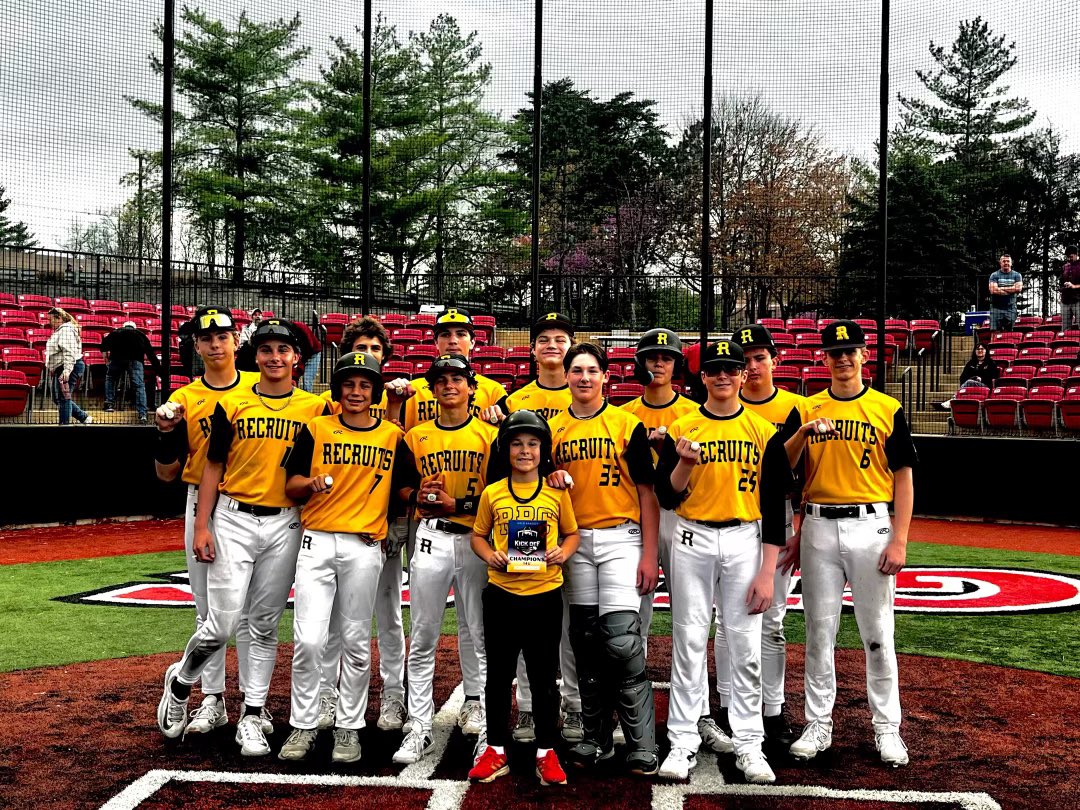 Recruits Baseball Club (@stlrecruits) on Twitter photo Congrats to <a href="/RecruitsHitting/">Tyler Mischel</a> squad, 14u National on winning the <a href="/Play9Sports/">Play9Sports</a> 14u Spring Kickoff Championship! A team full of dudes!! Congrats to <a href="/RecruitsHitting/">Tyler Mischel</a> squad, 14u National on winning the <a href="/Play9Sports/">Play9Sports</a> 14u Spring Kickoff Championship! A team full of dudes!!