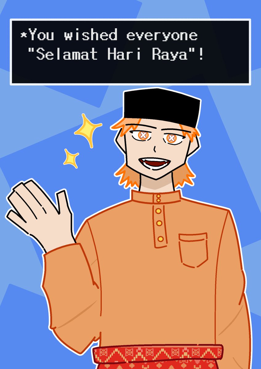 PodolzAlKes's tweet image. * &quot;Selamat Hari Raya&quot;. 🧡✨