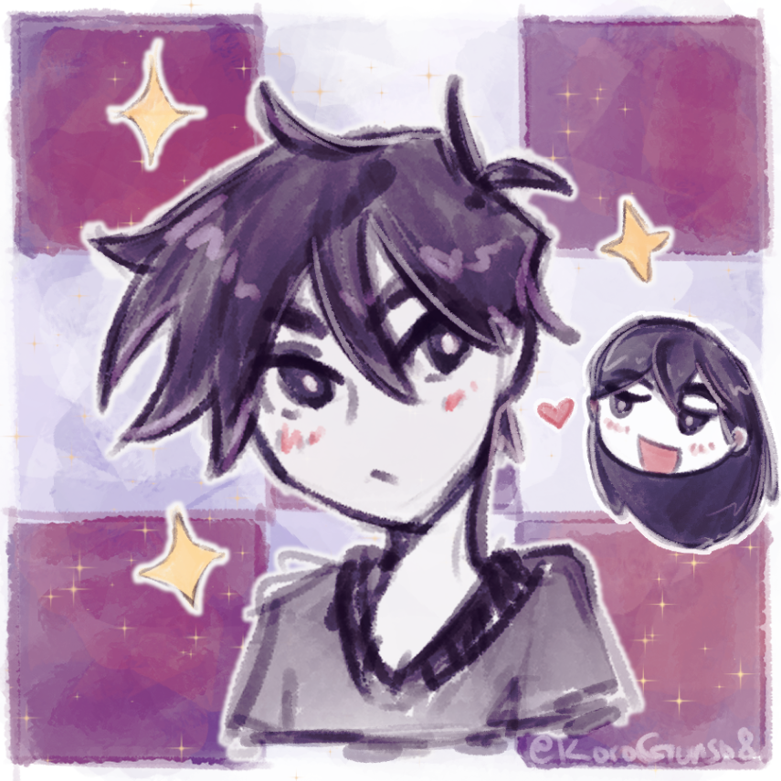 KoroGunso8's tweet image. I am Koro/Kowo (22)

I love Hero Omori, HEROMARI, JOJO, EVA, Touhou, OFF/IB, CSM, Golden Kamuy, FGs, Vocaloid, and Joshua Fire Emblem. 

I mass RT art that tickles my fancy or I draw/write about it.

My DMs are always open! I take comms too if you ask nicely👶 #promotwt #OMORI