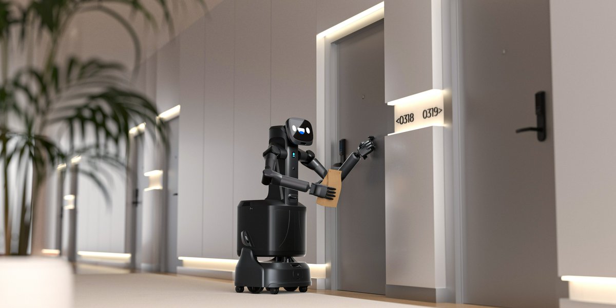 PuduRobotics's tweet image. #FlashBotArm overcomes the limitations of traditional robots, which cannot navigate elevators in buildings lacking IoT infrastructure. With its robotic arms and dexterous end-effector, it enables fully automated workflows for item pickup, elevator operation, and precision…