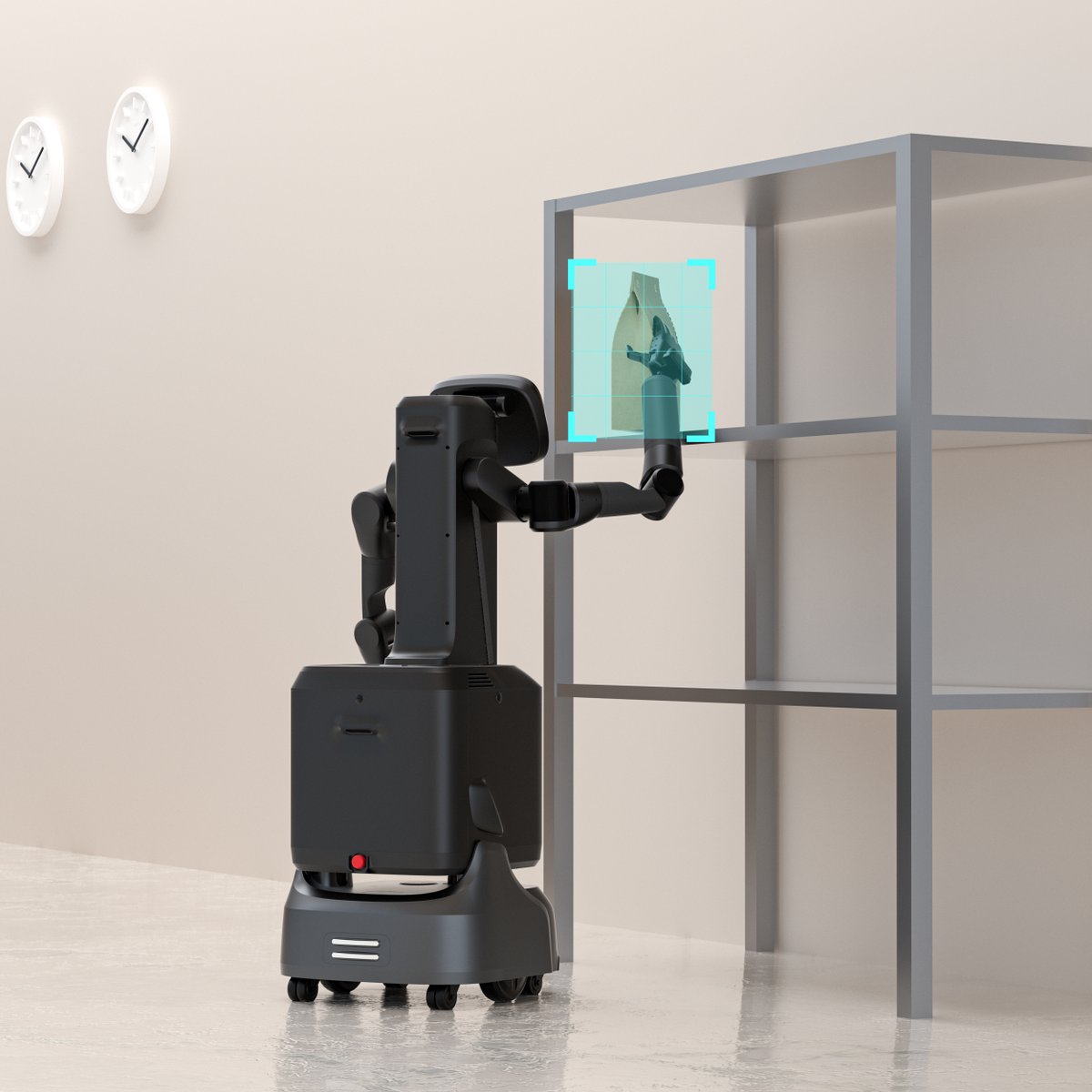 PuduRobotics's tweet image. #FlashBotArm overcomes the limitations of traditional robots, which cannot navigate elevators in buildings lacking IoT infrastructure. With its robotic arms and dexterous end-effector, it enables fully automated workflows for item pickup, elevator operation, and precision…