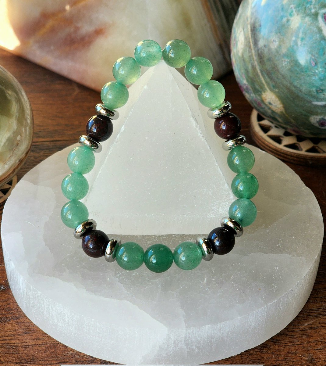 Bracelets4HopeD's tweet photo. Celebrate resilience, strength, and growth with my new #CerebralPalsy Awareness Bracelet, thoughtfully handcrafted with high-quality natural Green Aventurine and Red Tiger Iron gemstone beads. Designed to honor those living with cerebral palsy, this bracelet symbolizes perseverance, hope, and unwavering support.

Green Aventurine—the awareness color for Cerebral Palsy—is known for its calming energy and association with opportunity, healing, and renewal. Red Tiger Iron, a striking blend of Hematite, Red Jasper, and Tiger’s Eye, offers grounding, stamina, and vitality. Together, these gemstones create a powerful harmony that reflects the determination and strength of the Cerebral Palsy community.

https://t.co/L1H0E3fR32

#CerebralPalsyAwareness #Support