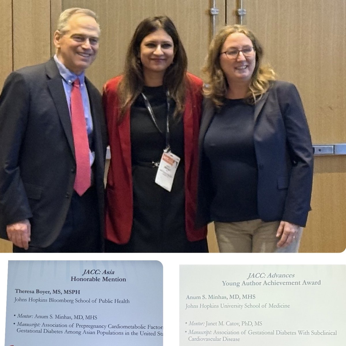Roger Blumenthal (@rblument1) on Twitter photo Congrats to super⭐️ <a href="/CiccaroneCenter/">Johns Hopkins Ciccarone Center</a> physician-scientist-educator <a href="/DrAnumMinhas/">Anum Minhas</a> on her award for top young author for <a href="/JACCJournals/">JACC Journals</a> JACC Advances & her recognition as a top mentor too! <a href="/hopkinsheart/">Johns Hopkins Cardiology</a> Congrats to super⭐️ <a href="/CiccaroneCenter/">Johns Hopkins Ciccarone Center</a> physician-scientist-educator <a href="/DrAnumMinhas/">Anum Minhas</a> on her award for top young author for <a href="/JACCJournals/">JACC Journals</a> JACC Advances & her recognition as a top mentor too! <a href="/hopkinsheart/">Johns Hopkins Cardiology</a>