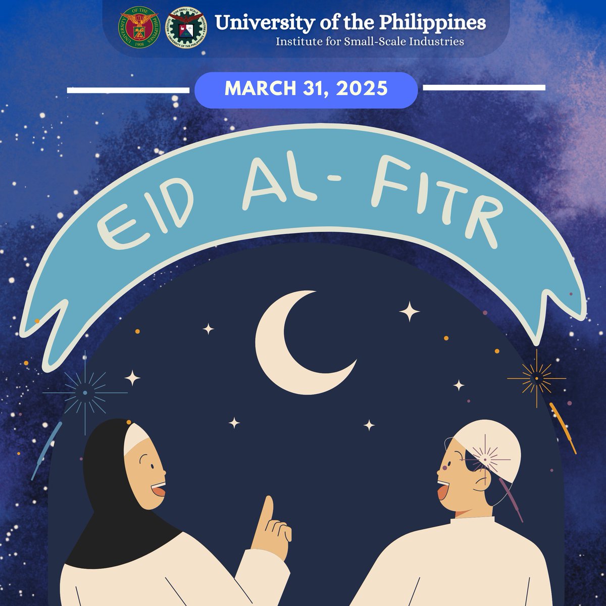 The National Commission on Muslim Filipinos (NCMF) has announced that the Eid’l Fitr celebration will be held today, March 31, 2025.
Eid Mubarak to our Muslim brothers and sisters! May this occasion bring spiritual reflection and growth as Ramadan comes to an end.