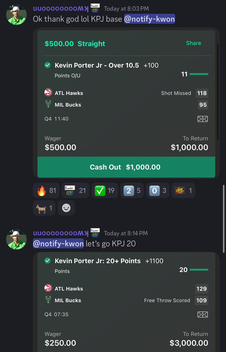 Cash the KPJ 🪜 from <a href="/kwoooooooonn/">🧙🏽‍♂️</a> ✅

$500 ➡️ $1,000 💰
$250 ➡️ $3,000 💰

Posted in 👉 GoldBoys.com