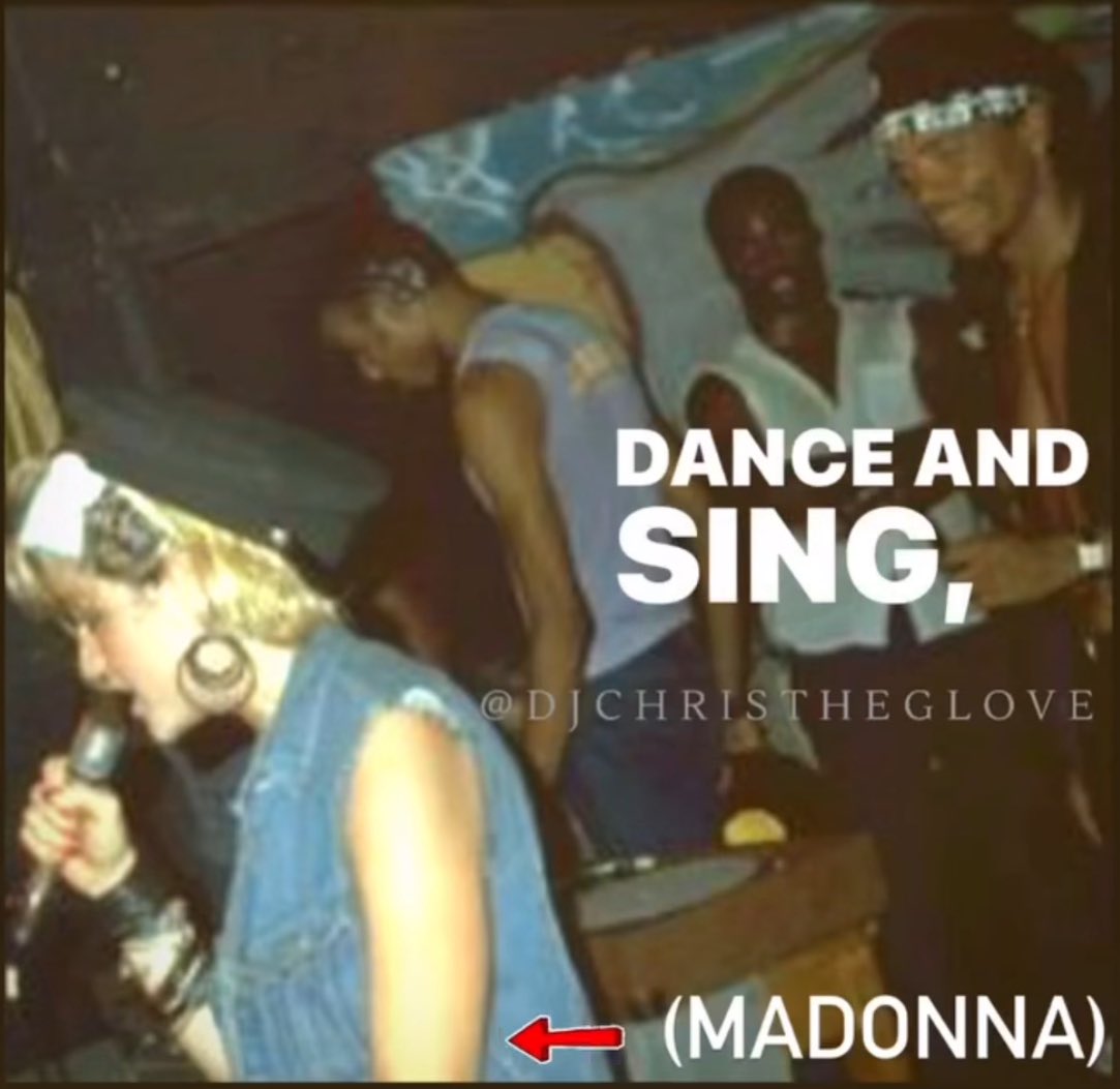 FINALLEVEL's tweet image. I’ve told the story of how Madonna came to Club Radio in LA way back in the day and performed when she was just starting out. That’s DJ Glove on the wheels and me in the back… Sometimes you just gotta show RECEIPTS … lol  History.