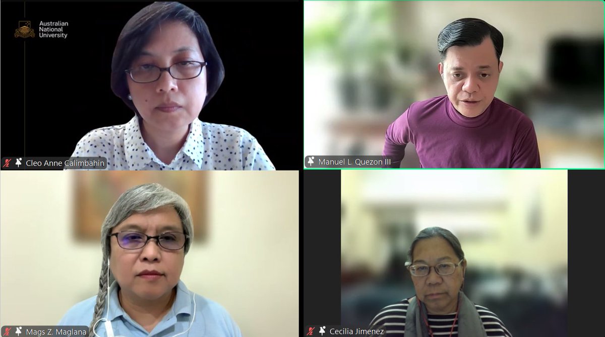 ANU Philippines Institute (@anuphilippines) on Twitter photo 📽️Recording available 🇵🇭
Last week, we hosted a webinar analysing the arrest of former President Duterte.
Our speakers, <a href="/cejjimenez/">Cecilia Jimenez</a>, <a href="/mlq3/">Manuel L. Quezon III</a> & Mags Maglana, examined the political fallout, legal processes & regional implications.
➡️ Watch the recording: vimeo.com/1070903873 📽️Recording available 🇵🇭
Last week, we hosted a webinar analysing the arrest of former President Duterte.
Our speakers, <a href="/cejjimenez/">Cecilia Jimenez</a>, <a href="/mlq3/">Manuel L. Quezon III</a> & Mags Maglana, examined the political fallout, legal processes & regional implications.
➡️ Watch the recording: vimeo.com/1070903873