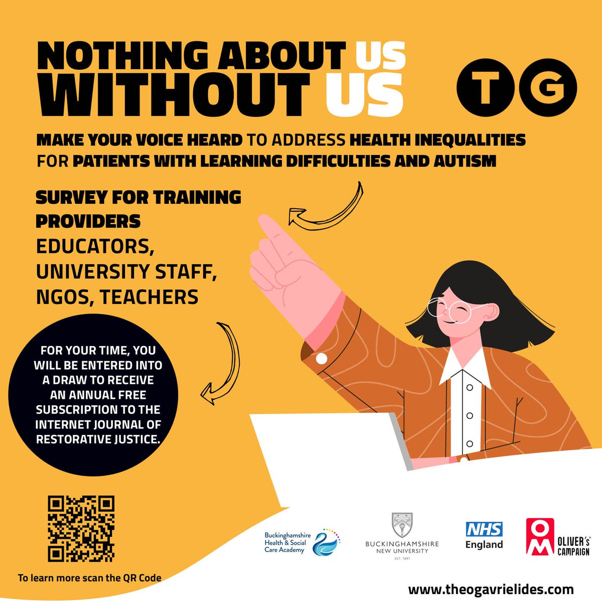 Please help us with our research! This extremely necessary research is examining the impact of the Oliver McGowan Mandatory Training. If this research applies to in any way, please consider filling out one of the attached surveys and sharing them with your networks!