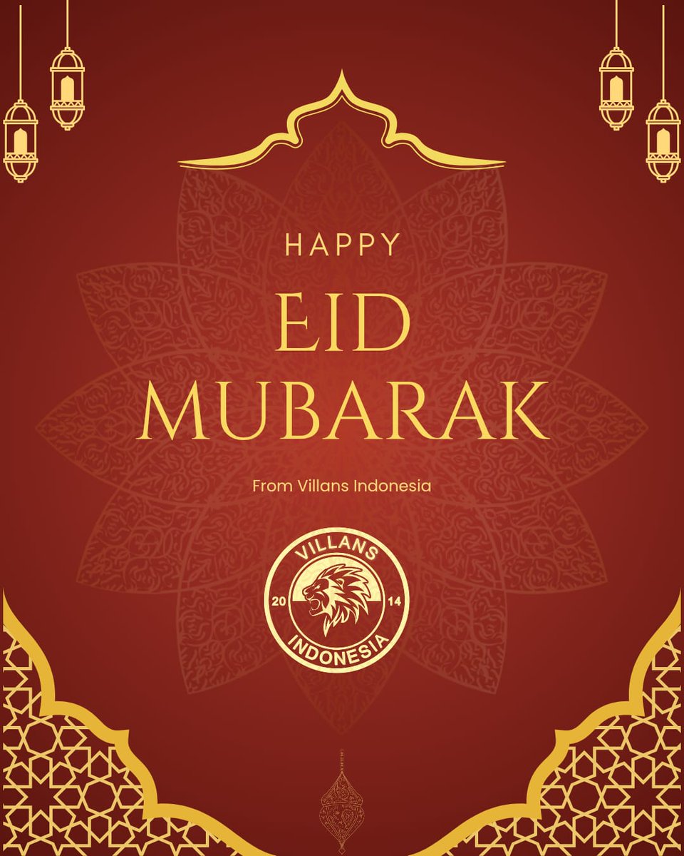 Mohon maaf lahir batin semuanya dari kami Villans Indonesia