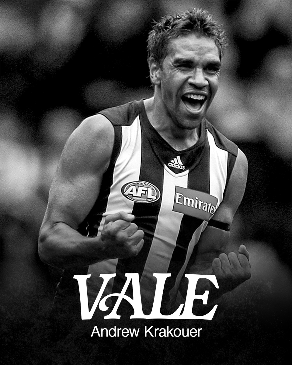 We are deeply saddened by the passing of former player, Andrew Krakouer.

magpi.es/ValeAndrewKrak…