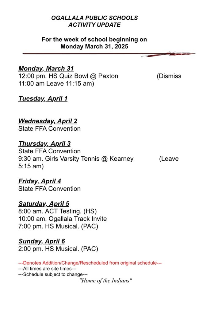 📣Activity update for the week of March 31. 
#CultureOfConfidence