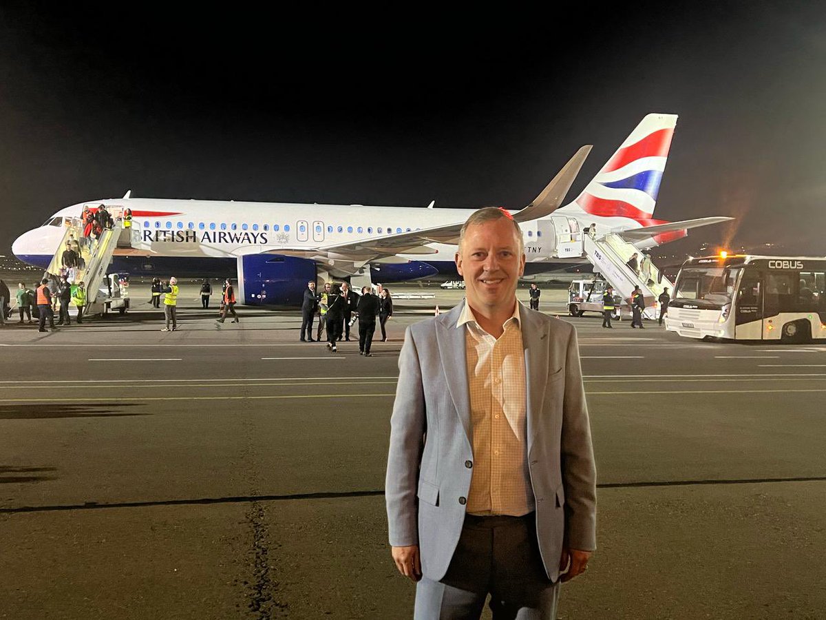 It’s here - the first direct flight from London to Tbilisi in decades 😃.  Great for tourism, great for business, great for growth. <a href="/FCDOGovUK/">Foreign, Commonwealth & Development Office</a>