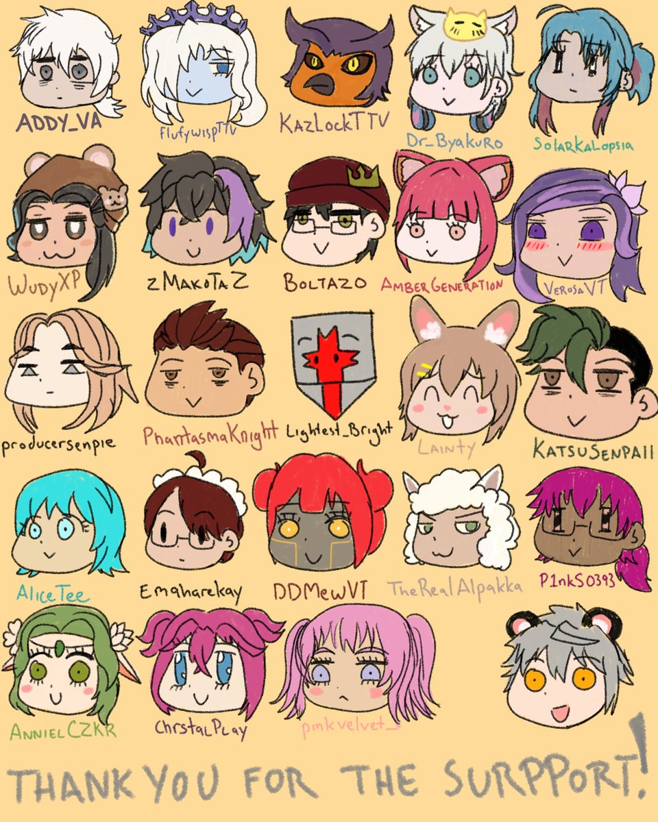 Bear had a wonderful Subathon and couldn't have done it without the amazing support from all these amazing people.