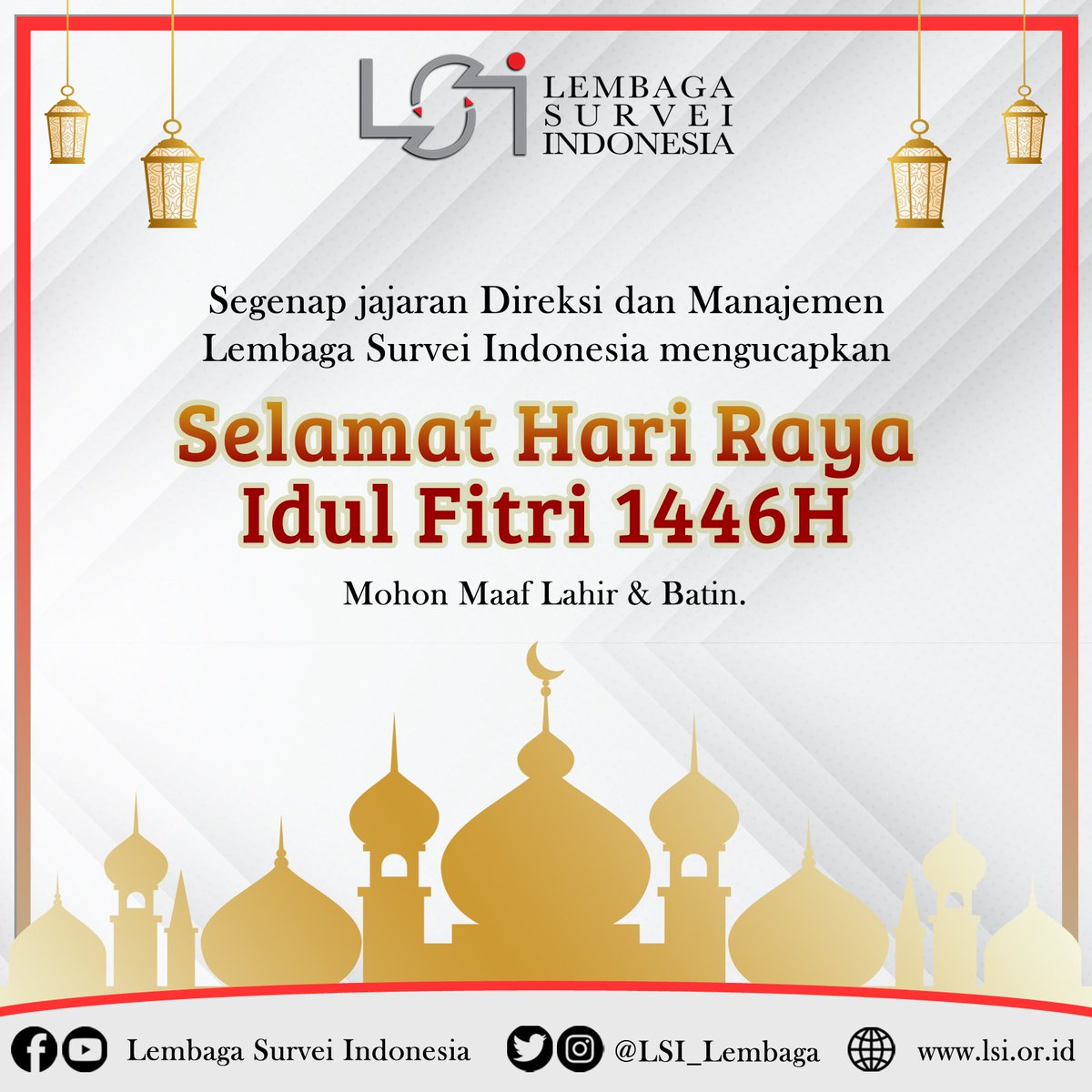 Selamat merayakan Idul Fitri tahun ini, Mohon maaf lahir dan batin. 
<a href="/djayadi_hanan/">djayadi hanan</a>