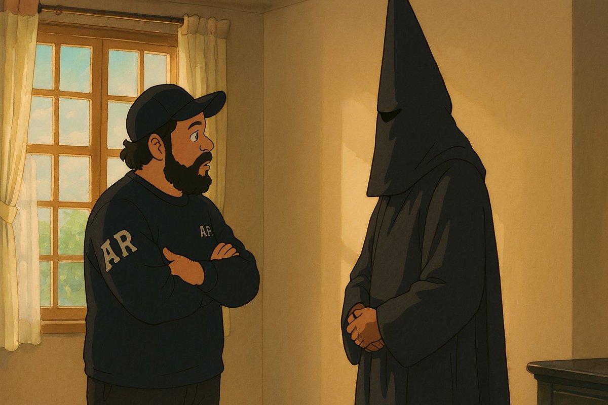 Wow, actually surprised chat gpt let this image through. Ye interview with Akademics studio ghibli style.