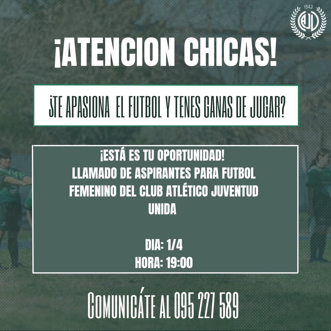 Llamado a aspirantes.