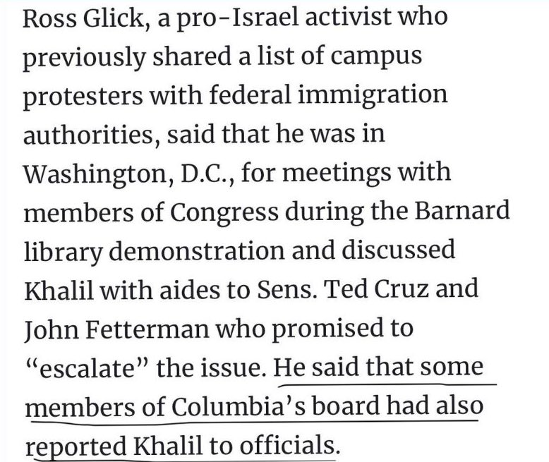 Columbia_psc's tweet photo. On March 10th, @jdforward reported members of Columbia’s Board of Trustees handed Mahmoud Khalil’s name to the government for unlawful deportation. Now, the co-chair of the Board of Trustees, Claire Shipman, is @Columbia’s new president. https://t.co/vGXd6CUDOn