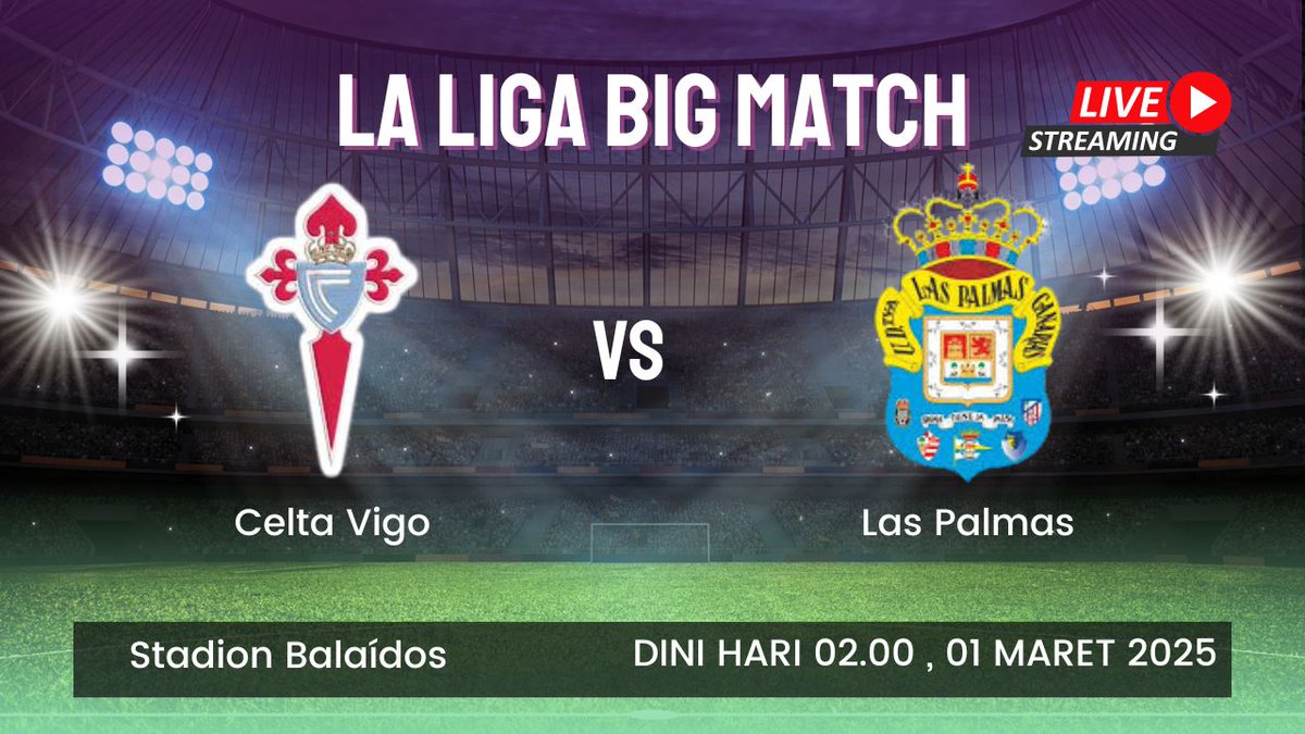 cenceryou's tweet photo. Celta Vigo VS Las Palmas
Siapakah yang akan menguasai lapangan dan membawa pulang tiga poin?
#infosepakbola #infobola #pialadunia #beritabolaterkini #prediksibola #jerseymurah #kabarbola #bolamania #briliga #arema #bandung #badminton #ligachampions #jakarta #basket #ligaspanyol https://t.co/lKXwC0bCs9