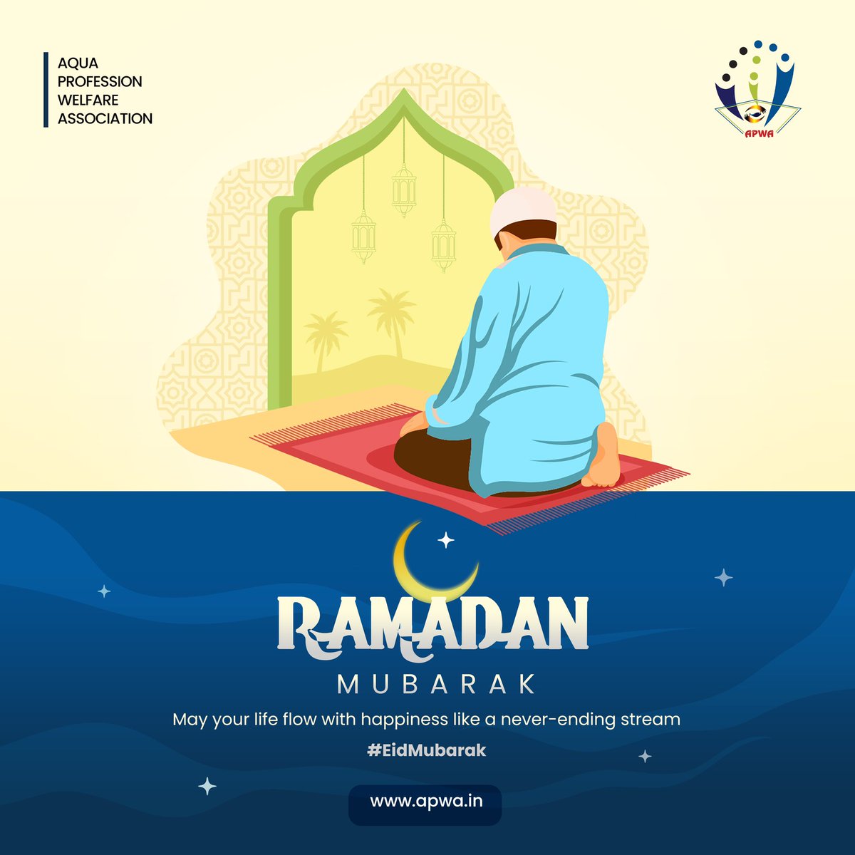 APWA_IN's tweet photo. Eid Mubarak from APWA!🌙✨

Wishing you and your loved ones a blessed and joyful Eid. May this special occasion bring peace, prosperity, and happiness to your life. Let’s continue to grow and thrive together! 🌱🤝

#EidMubarak #APWA #EmpoweringCommunities #PositiveChange #Eid2025 https://t.co/i5CSfIXl1v