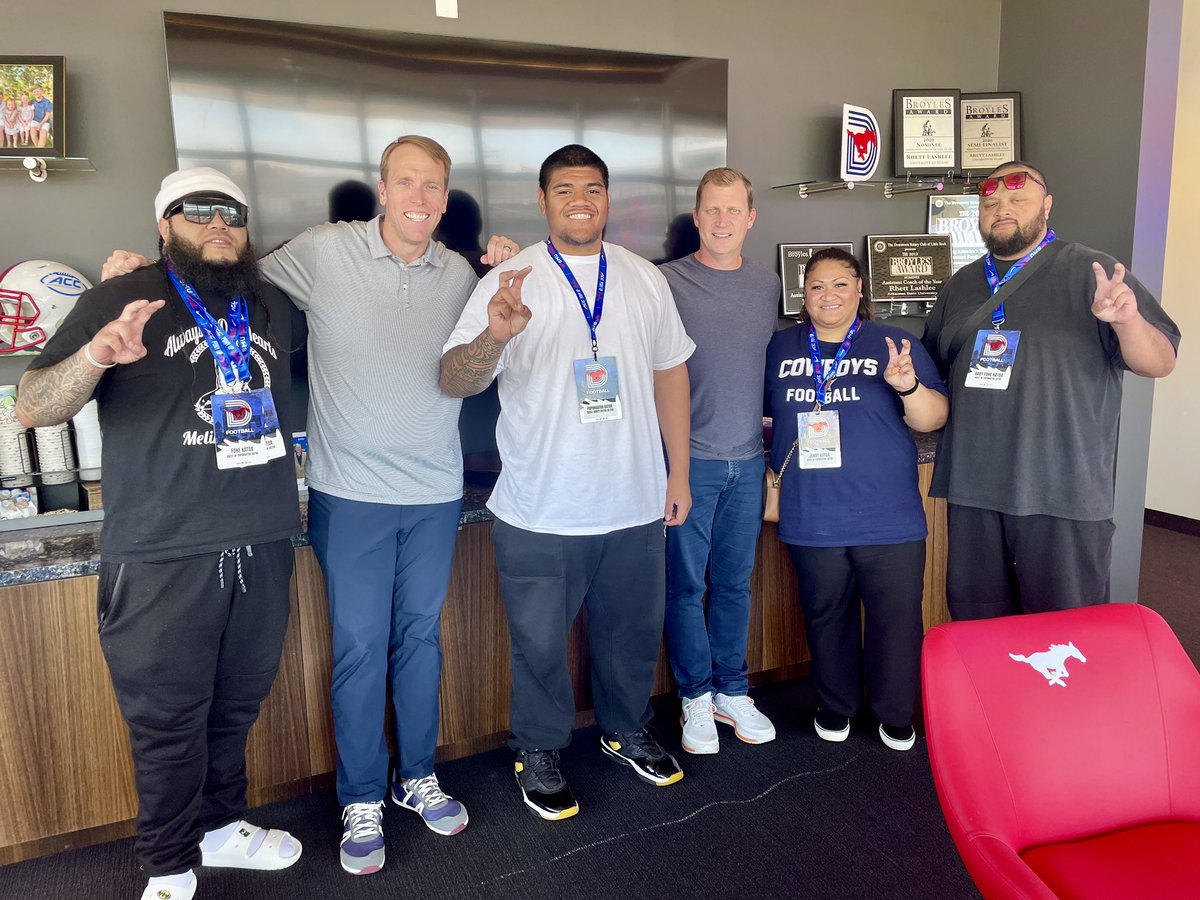 Pupungatoa Katoa (@toa_katoa) on Twitter photo I had a great time at <a href="/SMUFB/">SMU Football</a> spring practice I wanna thank <a href="/GarinJustice/">Garin Justice</a> and <a href="/rhettlashlee/">Rhett Lashlee</a> for the hospitality they gave me and my family! #Ponyup
<a href="/Molitoni4/">Toni Katoa</a> <a href="/jakelangi/">Jake Langi</a> <a href="/IAR2_Football/">TrinityTrojanFB</a> I had a great time at <a href="/SMUFB/">SMU Football</a> spring practice I wanna thank <a href="/GarinJustice/">Garin Justice</a> and <a href="/rhettlashlee/">Rhett Lashlee</a> for the hospitality they gave me and my family! #Ponyup
<a href="/Molitoni4/">Toni Katoa</a> <a href="/jakelangi/">Jake Langi</a> <a href="/IAR2_Football/">TrinityTrojanFB</a>