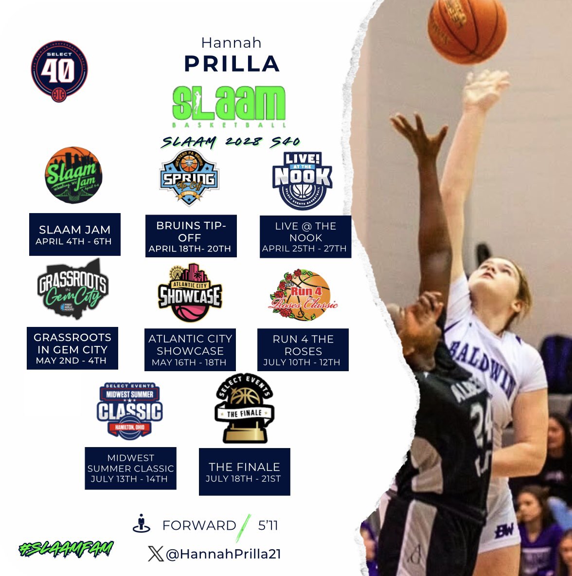 Hannah Prilla (@hannahprilla21) on Twitter photo Can’t wait to get my freshman AAU season started! Come check us out! 🩷💙🏀💚🩷
<a href="/SLAAM2028Binion/">SLAAM U15 P24</a> <a href="/JustinBinion/">J. Binion</a> <a href="/SLAAMBASKETBALL/">slaambasketball</a> Can’t wait to get my freshman AAU season started! Come check us out! 🩷💙🏀💚🩷
<a href="/SLAAM2028Binion/">SLAAM U15 P24</a> <a href="/JustinBinion/">J. Binion</a> <a href="/SLAAMBASKETBALL/">slaambasketball</a>