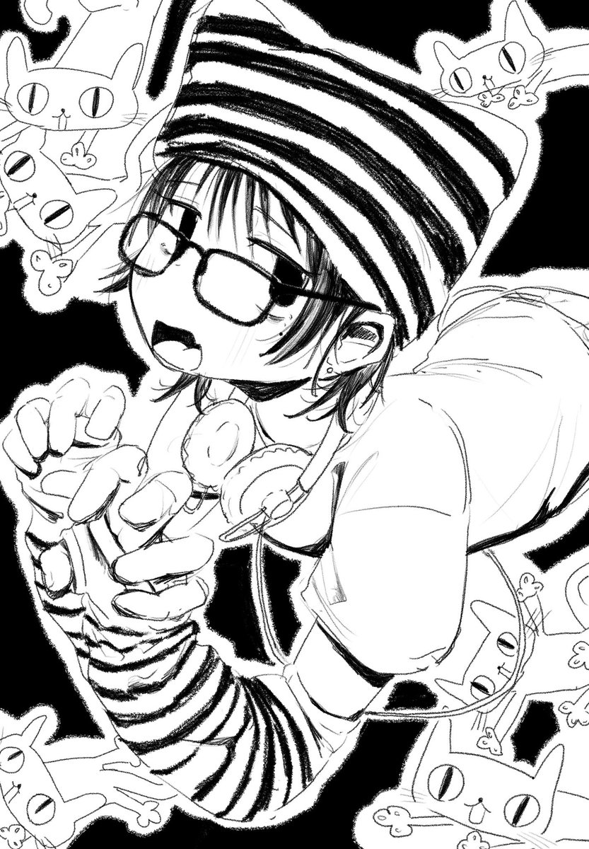 🐈🐈🐈🐈
#イラスト