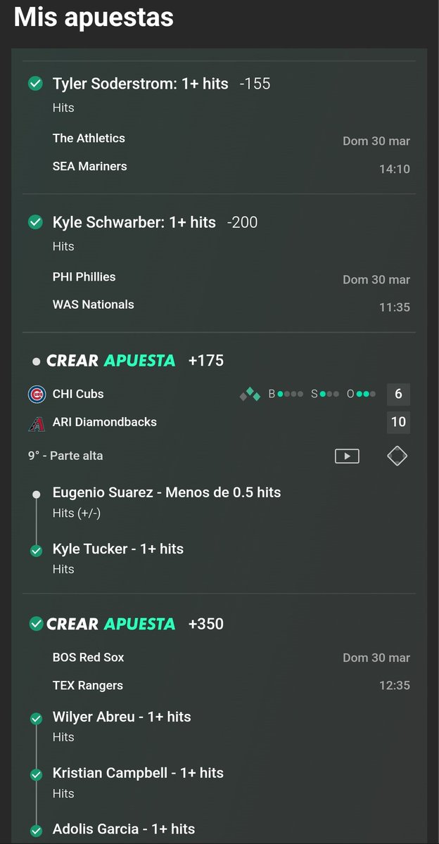 Garcia7Emman's tweet photo. Belleza de parlay el que pegue hoy, con todo y el anulado momio +15000 🍀✅⚾
Estas apuestas se suben al canal free de Telegram ⚾🔑
Bendito Béisbol 🫡🫂
#Parlay #apuesta #picks #Bet365 #momio #Yankees #Orioles #RedSox #AronJudge https://t.co/GL31nqQdLV