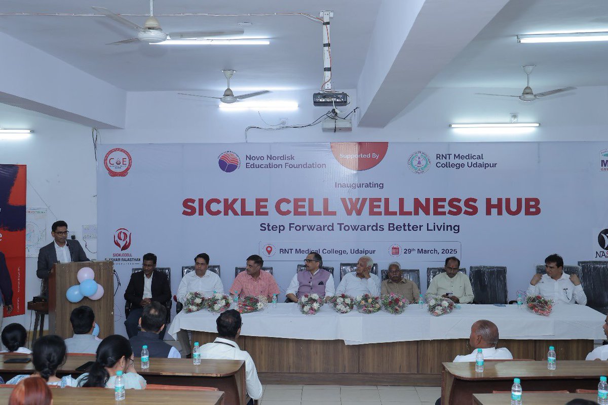 "Big news for Sickle Cell Warriors in Rajasthan! Hon'ble Minister Babulal Kharadi ji, TAD Minister, Rajasthan, just inaugurated the Sickle Cell Wellness Hub, supported by Novo Nordisk Education Foundation! This hub will provide holistic care, from timely diagnosis to counselling,