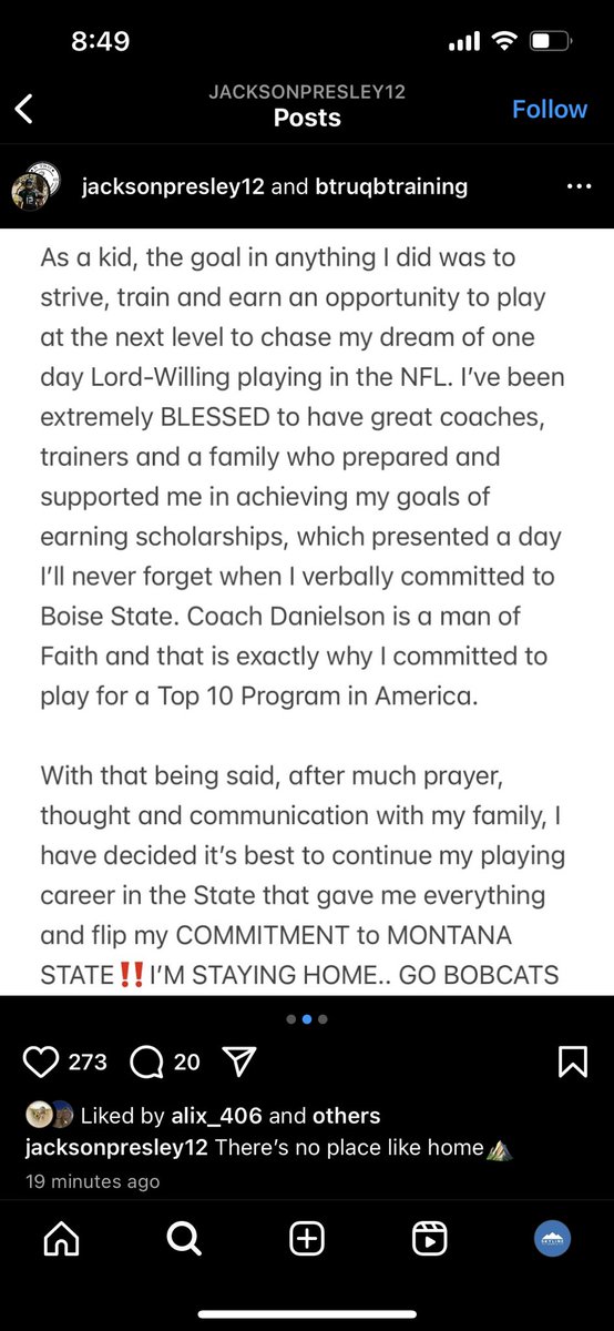 Jackson Presley, the QB at Kalispell Glacier and one of the highest rated prospects the state has recently seen, flips his commitment from Boise State to Montana State headed into his senior year #MSUBobcatsFB #BigSkyFB