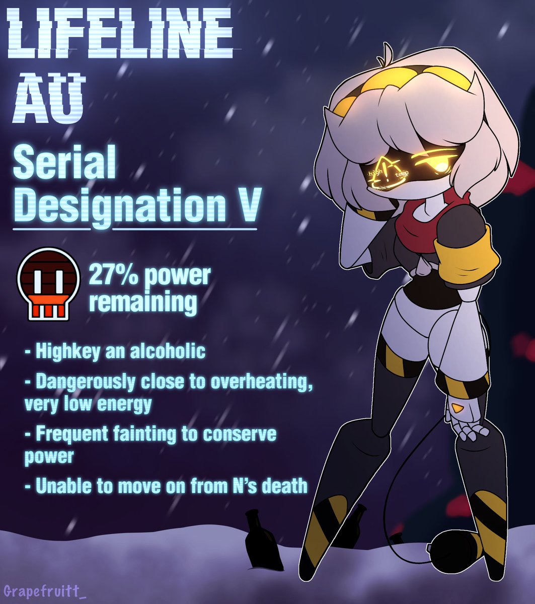 “Who will pray for you when your body is gone?”
V for the au! Give this girl a will to live 💔 also thank y’all so much for almost 2k!! I appreciate each and every one of you sillies &lt;3
#murderdrones #serialdesignationv