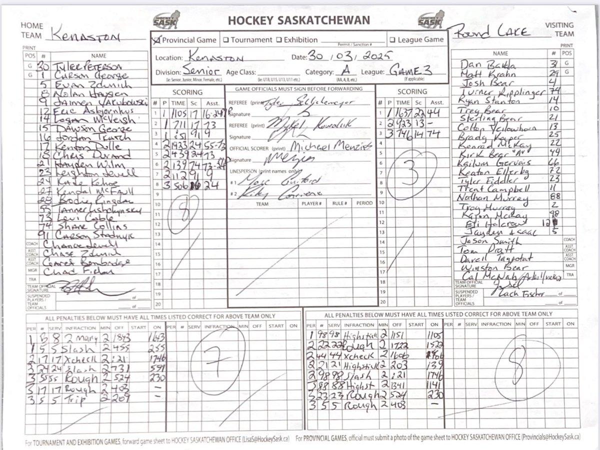 Provincial A champs

Blizz 8 - Round Lake 3